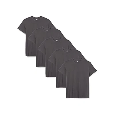 Abbildung von Lower East Basic Rundhals T Shirts für Herren (5er Pack 10er Pack) aus 100% Baumwolle I Shirt Herren, in vielen Farben, Anthrazit, S