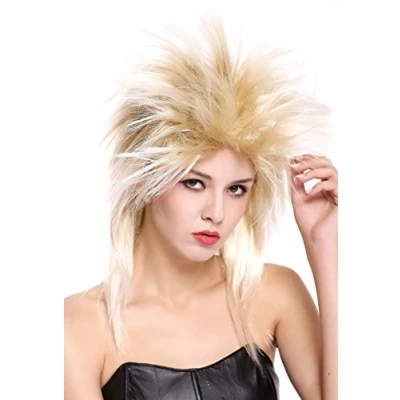 Abbildung von WIG ME UP 90891 ZA89TZA88 Perücke Damen Herren Karneval 80er Wave Punk Popstar Blond Mix Toupiert