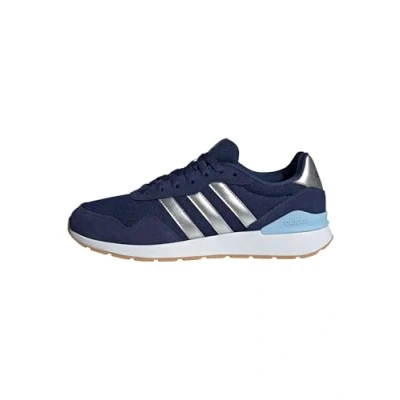 Abbildung von adidas Damen Run 60s 4.0 Shoes, Dark Blue/Silver met./Glow Blue, 40 2/3 EU
