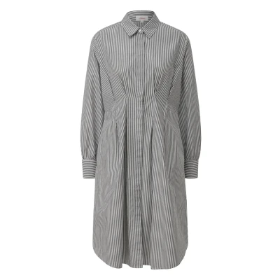 Abbildung von s.Oliver Gestreiftes AUS Popeline Blusenkleid, Damen, Größe: 38, Schwarz
