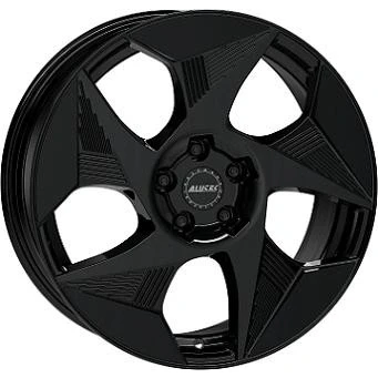 Abbildung von ALUTEC 5 loch 19Zoll 112mm Alufelge SOLAR Schwarz glänzend SOL80949V22 6 Felge