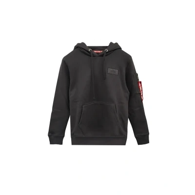 Abbildung von Alpha Industries BACK Print Kapuzenpullover, Herren, Größe: Small, Vintage grey