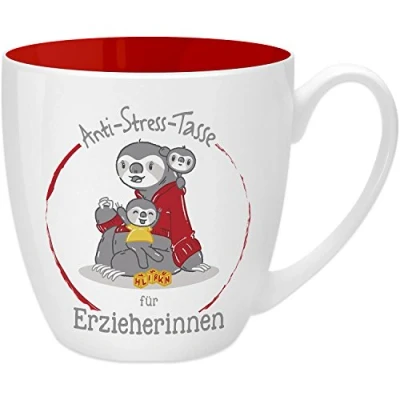 Abbildung von GRUSS &amp; CO Anti Stress Tasse Motiv &quot;Erzieherinnen&quot; mit Spruch, 45 cl, New Bone China Geschenk Danke 45489