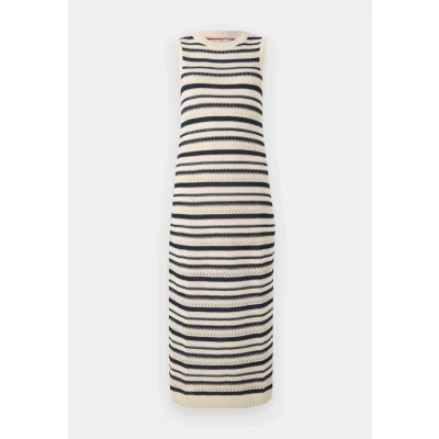 Abbildung von Tommy Hilfiger MIDI Dress Strickkleid, Damen, Größe: Medium, Desert sand dune/dark