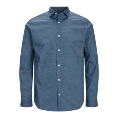 Abbildung von JACK &amp; JONES Herren Jprblablackpool Stretch Shirt Ls Aw23 Sn Freizeithemd, Perfect Navy/Fit:slim Fit, S EU