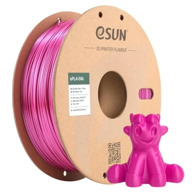 Abbildung von eSUN Seide PLA Filament 1.75mm, Seidig Glänzendes 3D Drucker PLA, Maßgenauigkeit +/ 0.05mm, 1kg Spule (2.2 LBS) Druck für Drucker, Violett