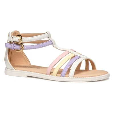 Abbildung von Geox J Karly Girl Sandal, White/Lilac, 31 EU