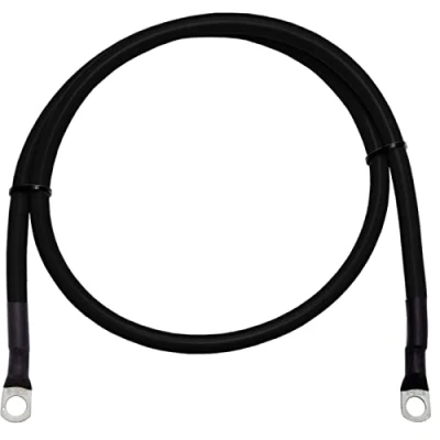 Abbildung von 0,5m Batteriekabel Massekabel 50mm² schwarz 2x Rohrkabelschuh M8 50cm