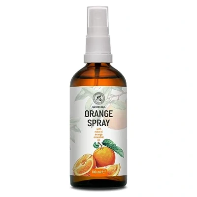 Abbildung von Orangenöl Spray zur Lufterfrischung 100ml Natürlicher Raumduft mit Naturreinem Ätherischem im Raumspray Kissenspray Wäschespray Duftspray Aromaspray Lufterfriescher