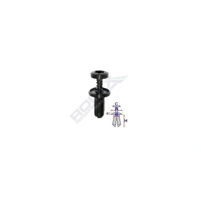 Abbildung von ROMIX A82032 Spreizniet PEUGEOT: 307 CC, SW, RENAULT: LAGUNA 3