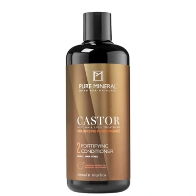 Abbildung von Pure Mineral Rizinusöl Conditioner Reparierend und feuchtigkeitsspendend für schwaches Haar Omega 9 Ohne Sulfate, Parabene, Petrolate 500ml