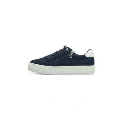 Abbildung von Tamaris Damen Klassische Ballerinas, Frauen Flats,Comfort Lining,TOUCHit Fußbett,Slip ons,klassisch elegant,Ballerinen,Navy,37 EU