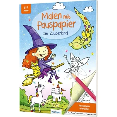 Abbildung von Malen mit Pauspapier: Im Zauberland: Kreativbuch für Kinder