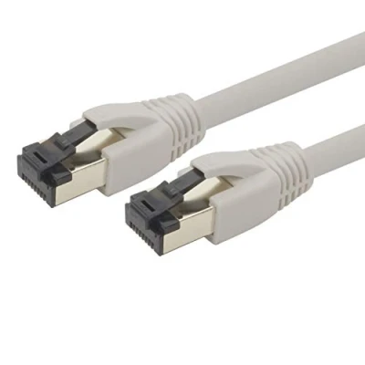 Abbildung von 1aTTack.de 10m Cat 8 Netzwerkkabel CAT8 Kabel Grau 1 Stück Cat.8 Lan 2000 Mhz 40 Gbit s 40GBase T Poe+ Patchkabel Ethernetkabel LSZH x 10 Meter