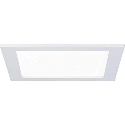 Abbildung von Paulmann 92066 LED Einbaupanel eckig Deckenleuchte 18W Licht 4000K Neutralweiß Panel Weiß IP44 spritzwassergeschützt inklusive Leuchtmittel