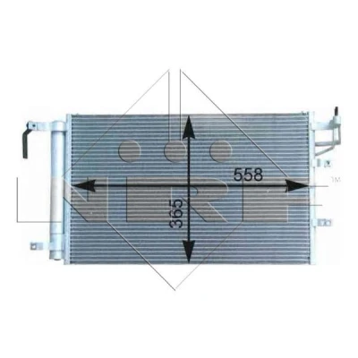 Abbildung von NRF Easy Fit 35982 Klimakondensator mit Trockner, Dichtring 14,2 9,6 Aluminium 555