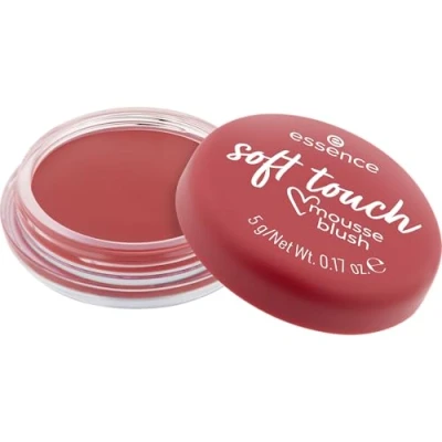 Abbildung von essence soft touch mousse blush, Rouge, Nr. 40, Rot, sofortiges Ergebnis, natürlich, matt, vegan, ölfrei, ohne Parabene, Nanopartikel frei, 1er Pack (5g)