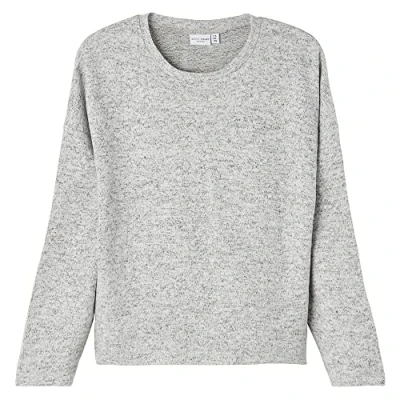Abbildung von NAME IT Mädchen Stick Pullover mit Langen Ärmeln Grey Melange 104
