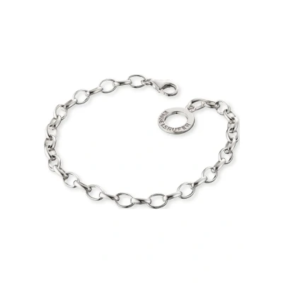 Abbildung von Engelsrufer Damen Charm Armband aus rhodiniertem 925er Sterlingsilber, verstellbare Länge 19,5 cm, elegantes Accessoire