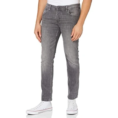 Abbildung von TOM TAILOR Denim Herren Jeans 10622022 Aedan Straight, 10219 Used Mid Stone Grey Denim, 32W / 34L