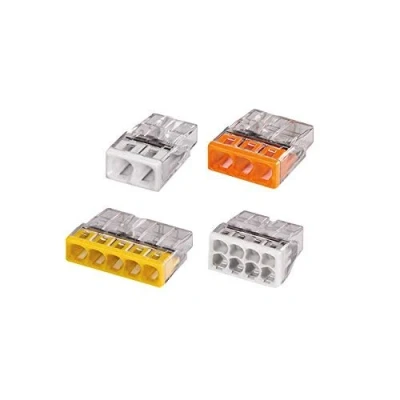 Abbildung von Mini Flacon mit 100 WAGO Automatik Verbindungsklemmen 2, 3, 5 und 8 Fäden S2273