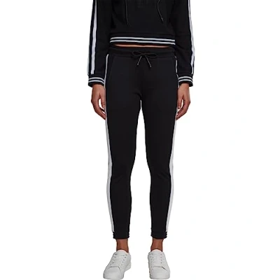 Abbildung von Urban Classics Ladies Interlock Jogpants Jogginghose, Damen, Größe: Medium, Black/white