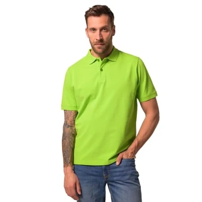 Abbildung von JP1880 Knopfleiste Kragen Poloshirt, Herren, Größe: Large, Pale green