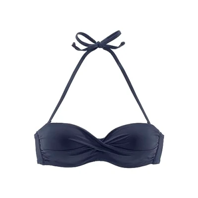 Abbildung von s.Oliver Bandeau TOP Bikinitop, Damen, Größe: 34xB, Navy