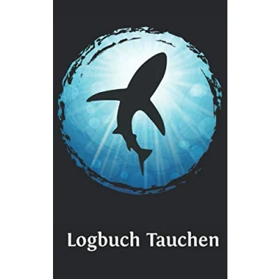 Abbildung von Tauchen Logbuch: Gerätetauchen Hai Dive Log. Platz für 100 Tauchgänge auf vorgedruckten Seiten Taucher