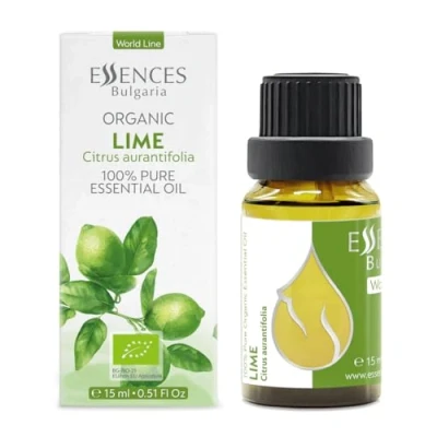 Abbildung von Essences Bulgaria Bio Limette Ätherisches Öl 15ml Citrus aurantifolia 100% Naturrein Unverdünnt Therapeutischer Grad Aromatherapie Kosmetik Tierversuchsfrei Gentechnikfrei Vegan