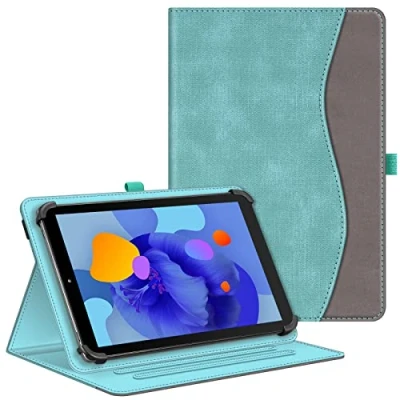 Abbildung von Fintie Tablet Universal Hülle für Blackview Tab60 WiFi 10 Zoll/Tab 70/Tab 80 10&quot;, SGIN/HotLight/DOOGEE/Fullant 10.1 Zoll, Multi Winkel 9 11 Zoll Tablet, Türkis