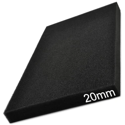 Abbildung von Easyboost Schaumstoff Luftfilter, 20 mm dick, 28 x 15 cm, universal, zuschneidbar, für Motorroller, Motorrad, Quad, Rasenmäher, Motorfräse, Motorsäge, Filtration Luftkasten