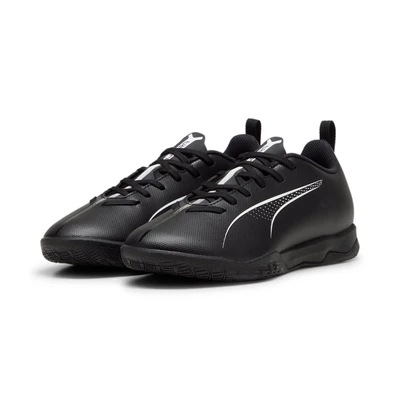 Abbildung von Puma Ultra 5 PLAY IT JR Unisex Fußballschuh Halle für Kinder, Größe: 35.5, Black/white Schuhe