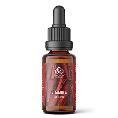 Abbildung von edubily nutrition® Vitamin A Tropfen Als Retinol Öl 400 I.E. Retinylpalmitat Pro 2000 Tag Vegan In MCT aus Kokosnuss