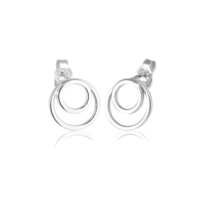 Abbildung von Elli Basic GEO Minimal Ohrringe, Damen, Größe: One Size, Silber
