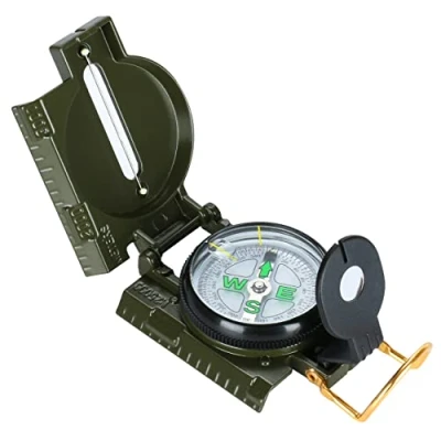 Abbildung von Grenhaven Marschkompass Wanderkompass Marschrichtung Peil Kompass Compass Tarnfarbe