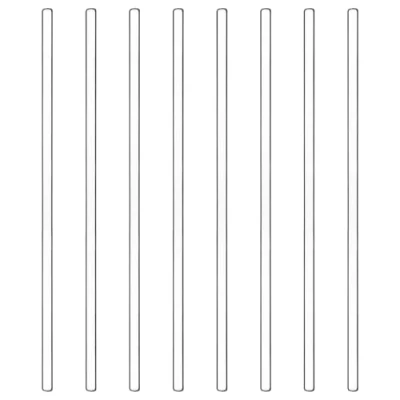 Abbildung von stonylab Glas Rührstäbchen, 250 mm lange Borosilikatglas Stäbchen Rührstäbchen mit abgerundeten Enden Massivglas für Laborküche Wissenschaft, 8er Pack