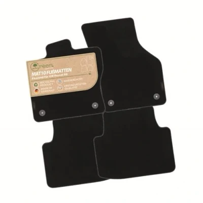 Abbildung von MAT10 Green Edition Auto Fußmatten passend für VW Passat B8 (ab BJ 11/2014, Typ 3G) nachhaltiges Velours Automatten Set, 4 teilig Made in Germany, Erstausrüsterqualität