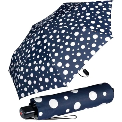 Abbildung von Knirps Taschenschirm Slim Duomatic Dots Navy