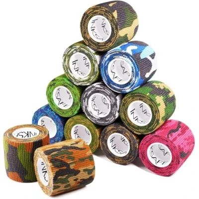 Abbildung von Inksafe Camouflage Selbsthaftende kohäsive Bandagen, Haftbandage 5 cm x 4,5 m, Box mit 12 Stück