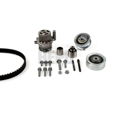 Abbildung von HEPU PK06551 Wasserpumpe + Zahnriemensatz mit Schrauben 160 VOLKSWAGEN: Tiguan I, Passat B6 Variant, Polo V Hatchback, AUDI: A4 B8 Avant, Saloon