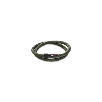 Abbildung von Tommy Hilfiger Jewelry Lederarmband für Herren verfügt über einen Magnetverschluss