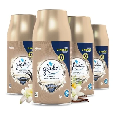 Abbildung von Glade (Brise) Automatic Spray Nachfüller, Raumduft, Romantic Vanilla Blossom, 4er Pack (4 x 269 ml)