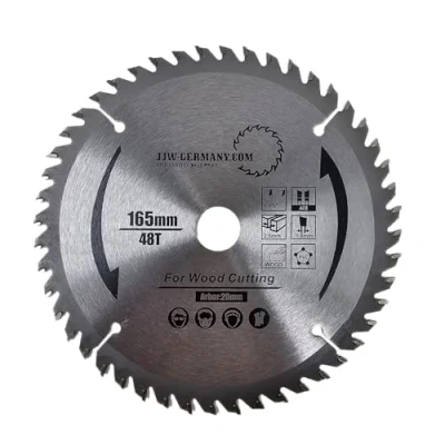 Abbildung von jjw germany HM Sägeblatt 165 x 2,2 20 mm mit 48 Zähnen WZ, Industriequalität nach DIN EN 847 1