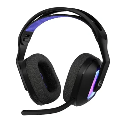 Abbildung von Logitech G G522 LIGHTSPEED kabelloses Gaming Headset, LIGHTSYNC RGB, Mikrofon und erweitertem synchronisierten Audio, Tri Konnektivität mit LIGHTSPEED, Bluetooth, USB A auf C für PC Schwarz