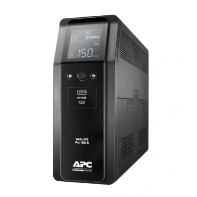 Abbildung von APC by Schneider Electric Back UPS PRO BR1600SI USV 1600VA (8 IEC Ausgänge, Multifunktionsdisplay, rein sinusförmiges Ausgangsignal)