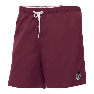 Abbildung von Ladeheid Badehose Herren Bequeme Badeshorts Lang mit Seitentaschen und Schnürchen, Netzfütterung Perfekt für Sommer, Strand Schwimmbad LA40 128 (Burgund, L)