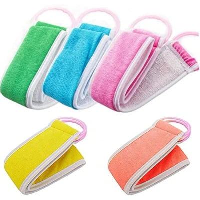 Abbildung von 3 sPCS Luffas Peeling Luffa Zurück Wäscher Für Dusche Double Side Scrubbing Strap Körper Bad Schwamm