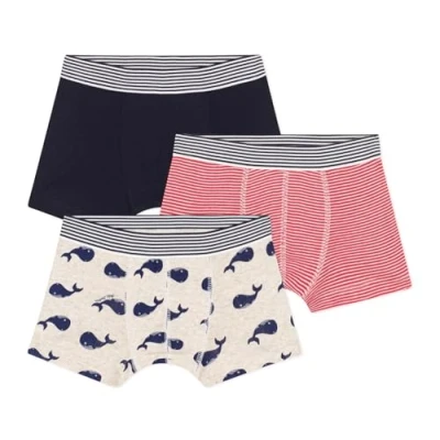Abbildung von Petit Bateau KIDS 3 PACK Panties für Kinder, Größe: 110, Smoking/montelimar/medieval/ spi/marshmallow