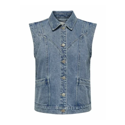 Abbildung von ONLY Weste, Damen, Größe: XS, Medium blue denim